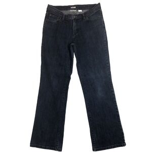 Liz Claiborne Jeans Women's Size 10 Short Denim Blue Dark Wash Bootcut Stretch